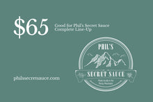 Load image into Gallery viewer, Phil&#39;s Secret Sauce Gift Card
