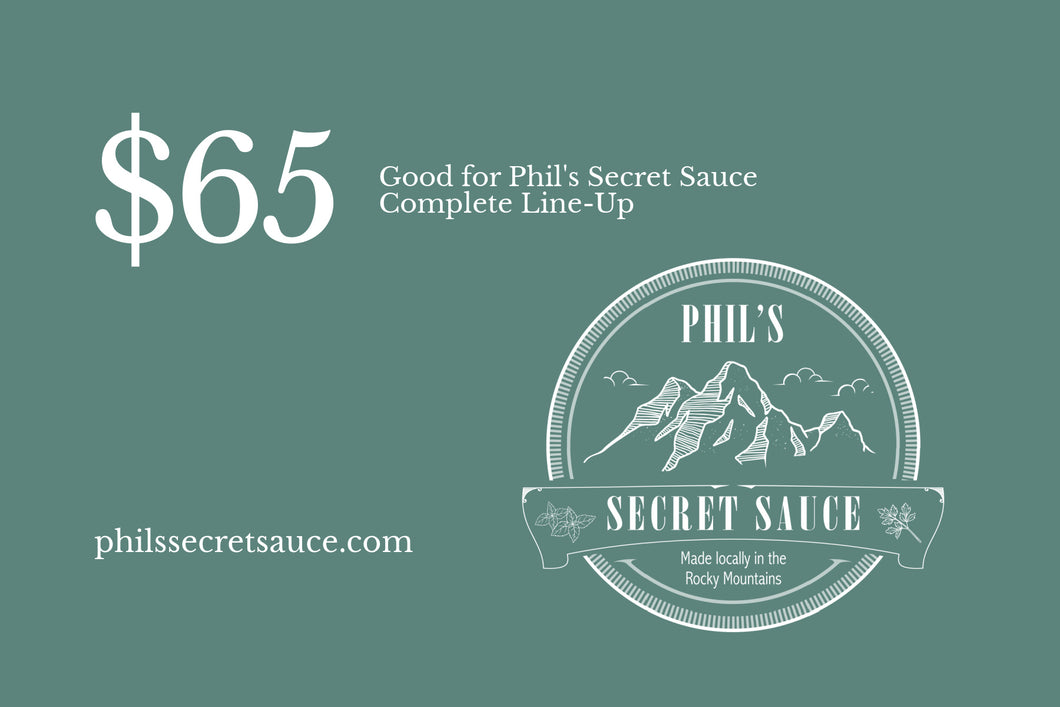 Phil's Secret Sauce Gift Card